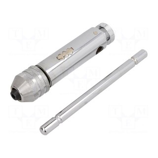 Tap wrench | steel | Grip capac: M5-M12 | 100mm