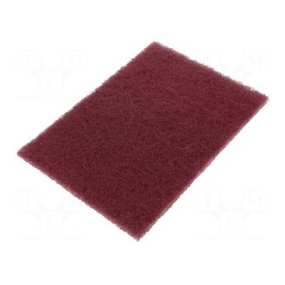 Wipe: micro abrasives material | 158x224mm | Colour: brown
