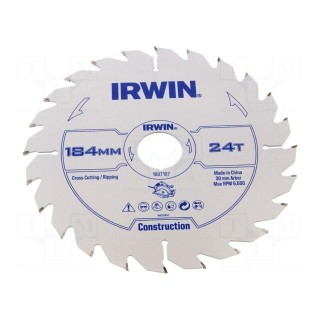 Circular saw | Ø: 184mm | Øhole: 30mm | Teeth: 24 | wood