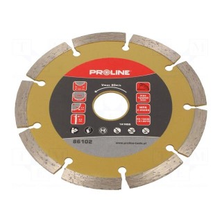Cutting diamond wheel | Ø: 125mm | Øhole: 22.23mm | Disc thick: 2.2mm