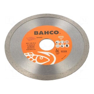 Cutting diamond wheel | Ø: 125mm | Øhole: 22.23mm | Disc thick: 2mm