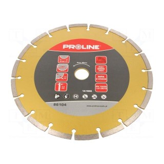Cutting diamond wheel | Ø: 230mm | Øhole: 22.23mm | Disc thick: 2.8mm