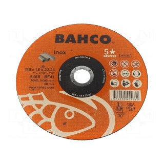 Cutting wheel | Ø: 230mm | Øhole: 22.23mm | Disc thick: 1.9mm