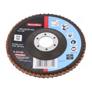 Polishing wheel | Ø: 125mm | Øhole: 22.23mm