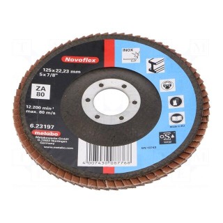 Polishing wheel | Ø: 125mm | Øhole: 22.23mm