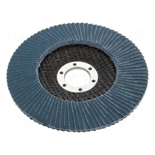 Flap grinding wheels | Ø: 125mm | Øhole: 22.2mm | Granularity: 120
