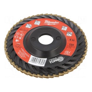 Flap grinding wheels | Ø: 125mm | Øhole: 22.2mm | Granularity: 60