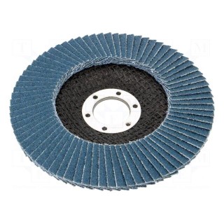 Flap grinding wheels | Ø: 125mm | Øhole: 22.2mm | Granularity: 60