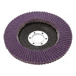 Flap grinding wheels | Ø: 125mm | Øhole: 22mm | Granularity: 40