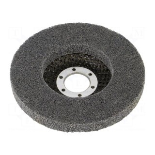 Grinding wheel | fleece | Dim: Ø115x12mm | Mount.hole diam: 22mm