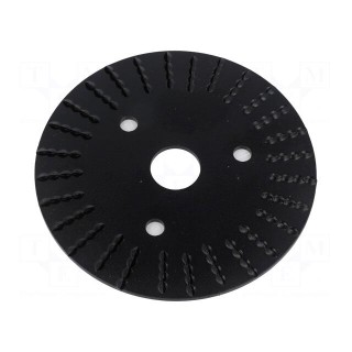 Grinding wheel | Ø: 125mm | Øhole: 22.23mm | flat,with rasp | wood