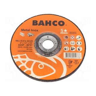 Grinding wheel | Ø: 150mm | Øhole: 22.23mm | Disc thick: 6.4mm