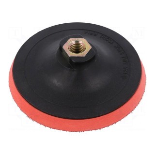 Backing pad | Ø: 125mm | Mounting: M14 | for abrasive discs
