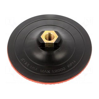 Backing pad | Ø: 125mm | Mounting: M14 | for abrasive discs