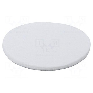 Cleaning cloth: felt polishing disk | Ø: 125mm | Mounting: bur