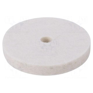 Cleaning cloth: felt polishing disk | Ø: 75mm | Øhole: 10mm