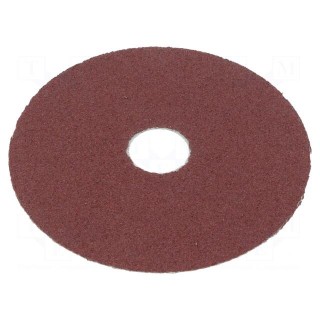 Sanding plate | Granularity: 60 | fiber | Ø115mm | 6pcs.