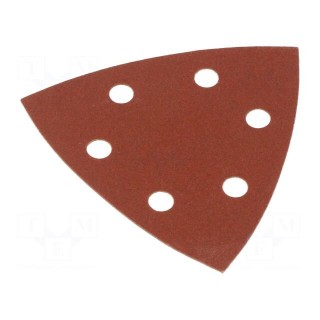 Sandpaper | Granularity: 240 | Mounting: bur | with holes | 93x93x93mm