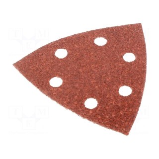 Sandpaper | Granularity: 40 | Mounting: bur | with holes | 93x93x93mm