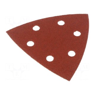 Sandpaper | Granularity: 60 | Mounting: bur | with holes | 93x93x93mm