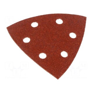 Sandpaper | Granularity: 80 | Mounting: bur | with holes | 93x93x93mm
