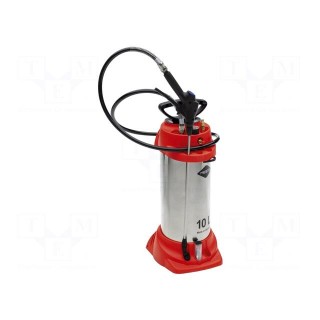 Compression sprayer | to acids | stainless steel | industrial | 10l