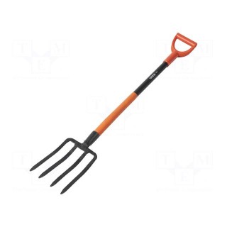 Digging fork | garden | L: 1200mm | W: 180mm | Handle mat: metal