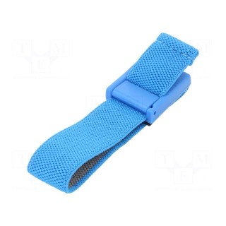 Wristband | ESD | Features: antialergic | blue | Kit: ESD wirstband