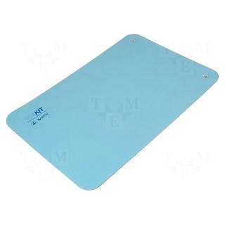 Bench mat | ESD | 400x600mm | Thk: 2mm | blue | Rsurf: 5÷500MΩ | 440°C