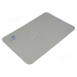 Bench mat | ESD | 600x900mm | Thk: 2mm | grey | Rsurf: 5÷500MΩ | 440°C
