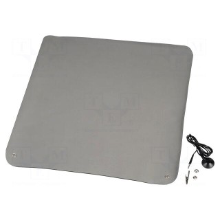 Bench mat | ESD | L: 0.6m | W: 0.6m | Thk: 2mm | grey (bright)