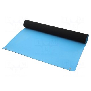 Bench mat | ESD | L: 0.9m | W: 0.6m | Thk: 2mm | blue (bright)