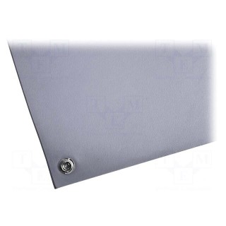 Bench mat | ESD | L: 1.2m | W: 0.6m | Thk: 2.4mm | PVC,vinyl | grey | <40MΩ