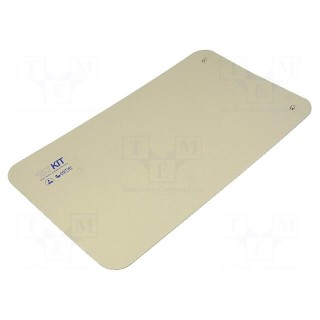 Bench mat | ESD | 600x1200mm | Thk: 2mm | beige | Rsurf: 5÷500MΩ | 440°C