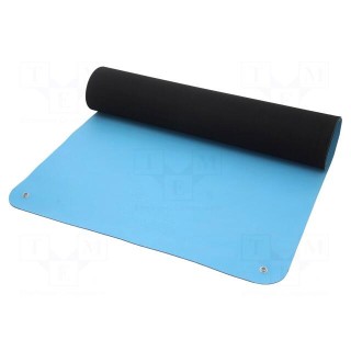 Bench mat | ESD | L: 1.2m | W: 0.6m | Thk: 2mm | blue (bright)