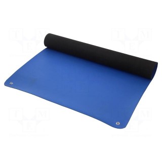 Bench mat | ESD | L: 1.2m | W: 0.6m | Thk: 2mm | blue (dark)