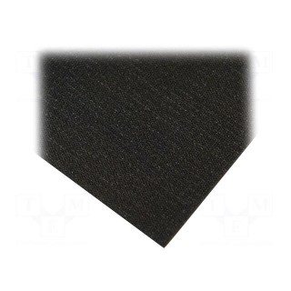 Bench mat | ESD | L: 2.4m | W: 1.1m | Thk: 2mm | black | 0.001÷1MΩ | 130°C