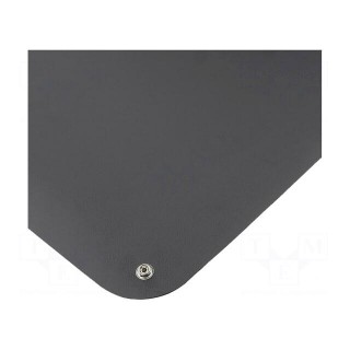 Bench mat | ESD | L: 900mm | W: 610mm | Thk: 1.5mm | black | 60°C