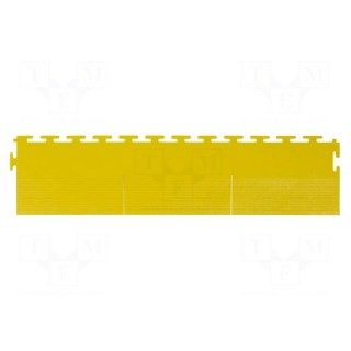 Floor mat | L: 0.11m | W: 0.49m | Thk: 6.5mm | yellow | 280% | 8MPa