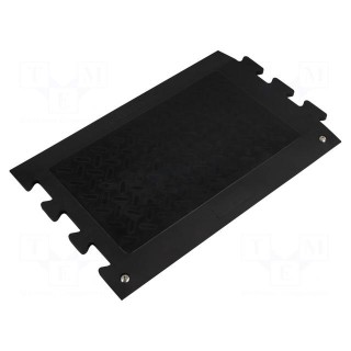 Floor mat | ESD | 600x900mm | L: 900mm | W: 600mm | Thk: 10mm | black