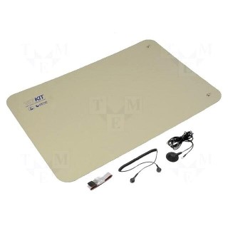 Protective bench kit | ESD | 600x900mm | Thk: 2mm | beige | 1MΩ/km