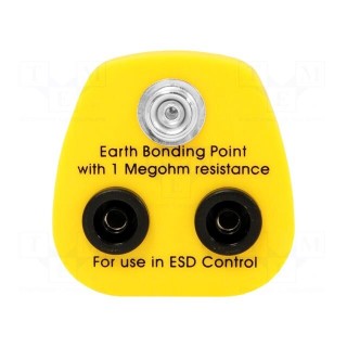 Earthing plug | ESD | 1MΩ | Plug: UK