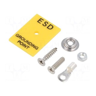 Earthing plug | ESD | 35x30mm | 0Ω