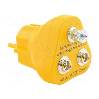 Earthing plug | ESD | Features: resistor 1MΩ x2