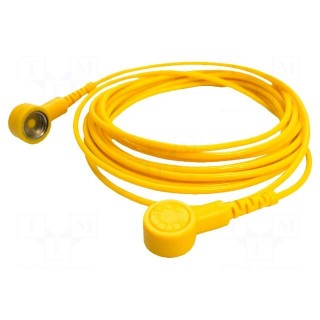 Connection cable | ESD | yellow | 1MΩ | 3m