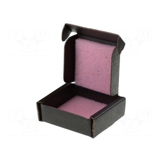 Box with foam lining | ESD | 125x178x38mm | Features: conductive
