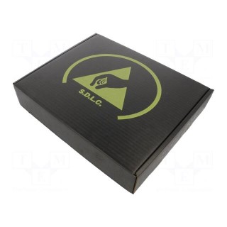 Box with foam lining | ESD | 267x318x64mm | Features: conductive