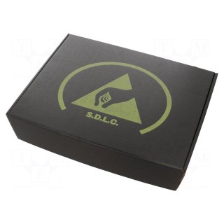 Box with foam lining | ESD | 318x394x64mm | Features: conductive