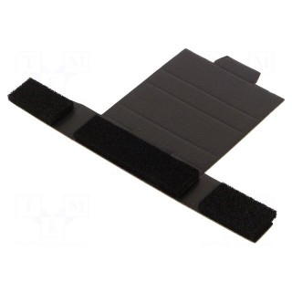 Box with foam lining | ESD | 90x30x15mm | cardboards | black