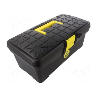 Container: toolbox | ESD | black,yellow | 350x180x150mm